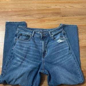 American Eagle Outfitters Women's Straight Leg Blue Jeans